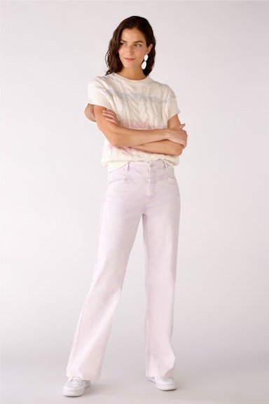 Bild 5 von Denim trousers with straight leg in lavendula | Oui