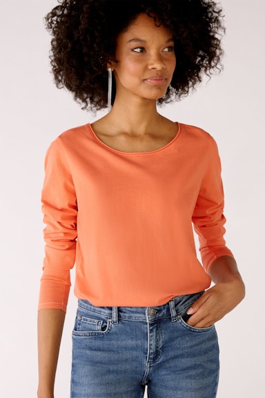 Long-sleeved shirt made from organic cotton
