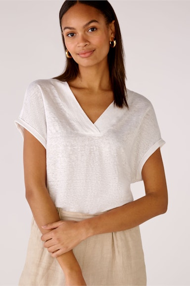 Bild 5 von T-shirt 100% linen in optic white | Oui