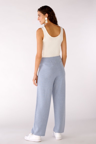 Bild 3 von Knitted trousers in straight fit in Lt.Blue | Oui
