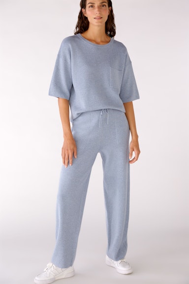 Bild 5 von Knitted trousers in straight fit in Lt.Blue | Oui