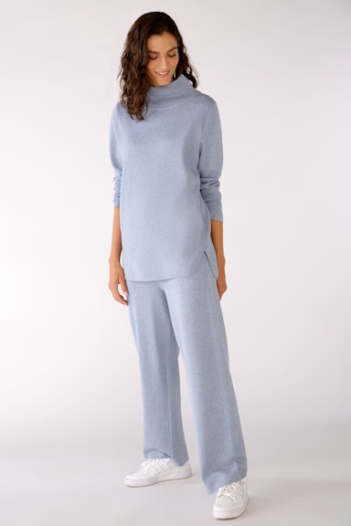 Bild 1 von Knitted trousers in straight fit in Lt.Blue | Oui