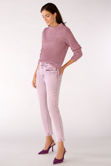Bild 2 von Knitted jumper with stand-up collar in lilac violett | Oui