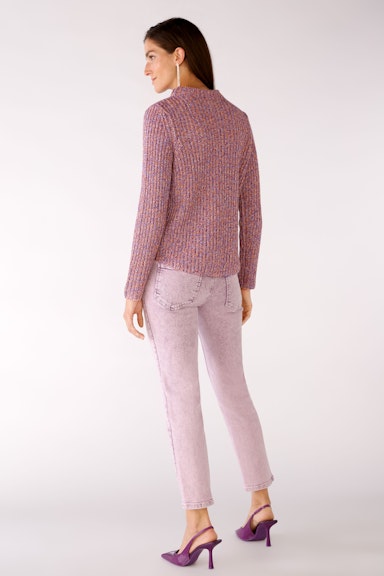 Bild 3 von Knitted jumper with stand-up collar in lilac violett | Oui
