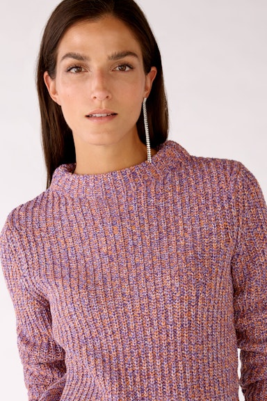 Bild 4 von Knitted jumper with stand-up collar in lilac violett | Oui