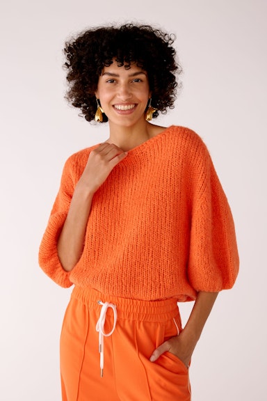 Bild 2 von Pullover mit Woll- und Mohairanteil in vermillion orange | Oui