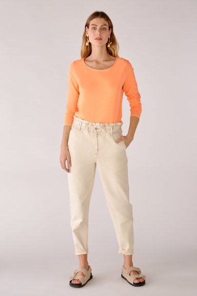 Bild 2 von Long-sleeved shirt made from organic cotton in shocking orange | Oui