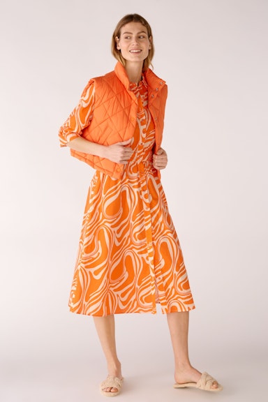 Bild 2 von Waistcoat in quilted nylon in vermillion orange | Oui