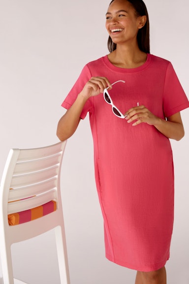 Bild 6 von Dress linen-cotton patch in raspberry sorbet | Oui