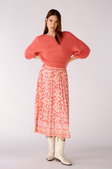 Bild 1 von Pleated skirt in Silky Touch in rose orange | Oui