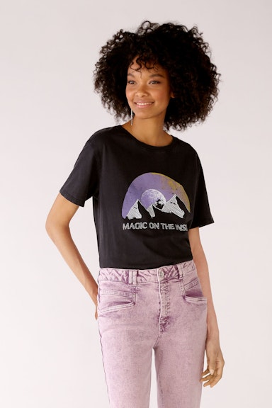 Bild 2 von T-Shirt in Bio-Baumwolle in black | Oui