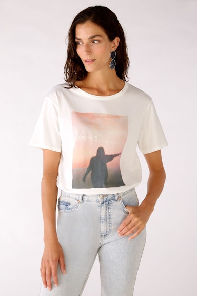 Bild 1 von T-Shirt in Bio-Baumwolle in cloud dancer | Oui