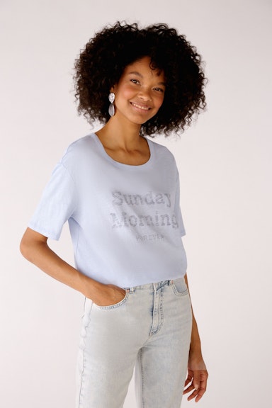 Bild 1 von T-Shirt aus softer Flamé-Ware in kentucky blue | Oui