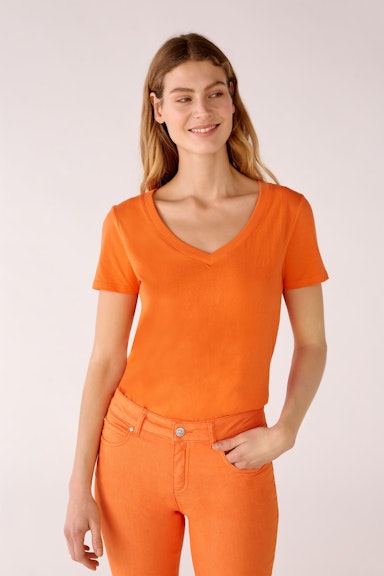Bild 1 von CARLI T-shirt 100% organic cotton in vermillion orange | Oui