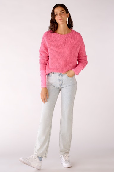 Bild 1 von Pullover mit Woll- und Mohairanteil in azalea pink | Oui