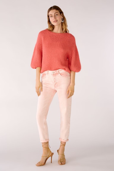 Bild 1 von Jeans Tapered in Baumwollmischung in rose orange | Oui