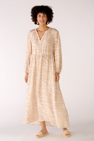 Bild 1 von Maxi dress in viscose blend in rose camel | Oui