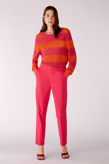 Bild 1 von Knitted jumper with stripes in pink orange | Oui