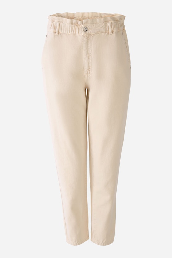 Carrot trousers in pure cotton