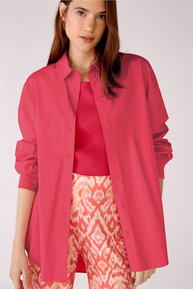 Bild 4 von Shirt blouse in cotton stretch quality in red | Oui