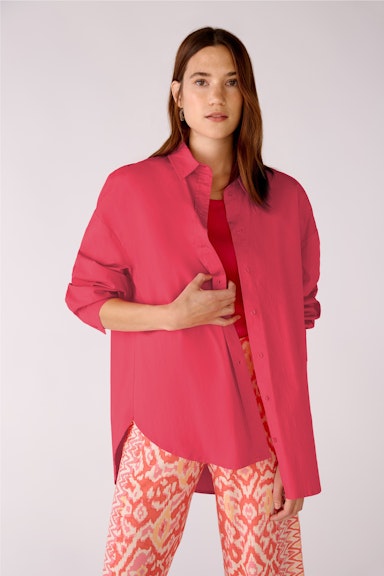 Bild 5 von Shirt blouse in cotton stretch quality in red | Oui