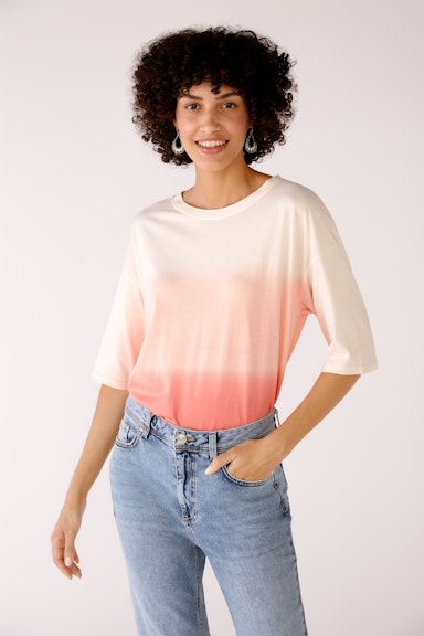 Bild 2 von T-shirt in cotton blend in rose white | Oui