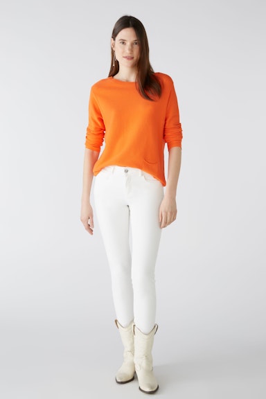 Bild 2 von KEIKO Pullover in Bio-Baumwolle in vermillion orange | Oui