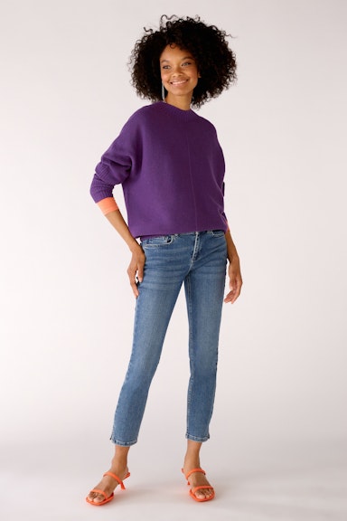 Bild 1 von Knitted jumper with stand-up collar in tillandsia purp | Oui