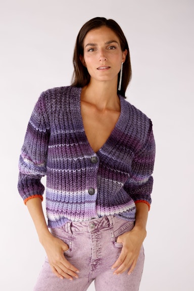 Bild 1 von Cardigan with space-dyed colouring in lilac violett | Oui