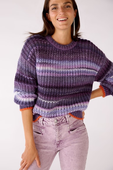 Bild 5 von Knitted jumper with space-dyed colouring in lilac violett | Oui