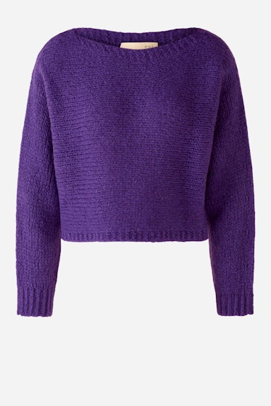 Bild 1 von Knitted jumper in shortened length in tillandsia purp | Oui