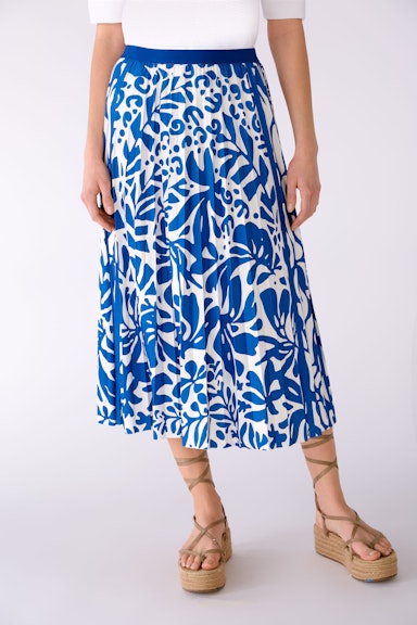 Bild 2 von Pleated skirt silky Touch quality in blue white | Oui
