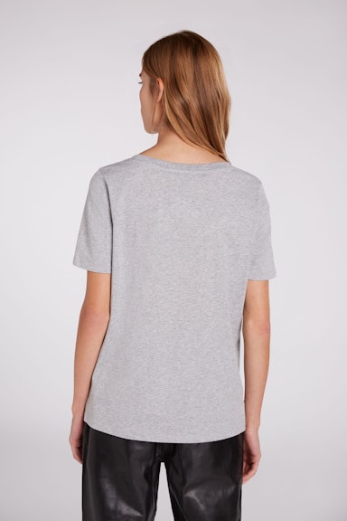 Bild 4 von CARLI Essential Shirt in Organic Cotton in light grey | Oui