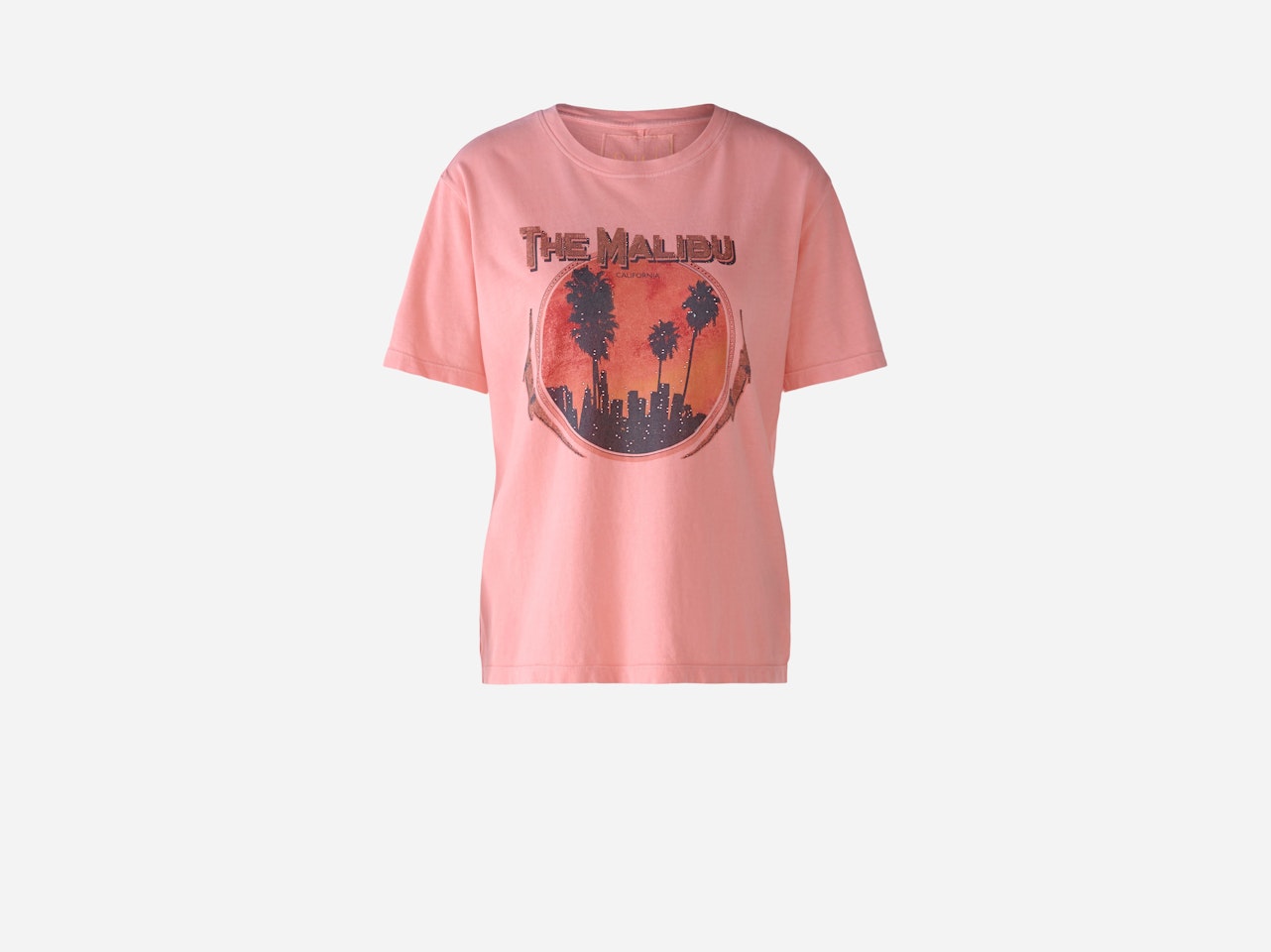 Bild 1 von T-Shirt mit Motiv und Ziersteinen in lt rose | Oui