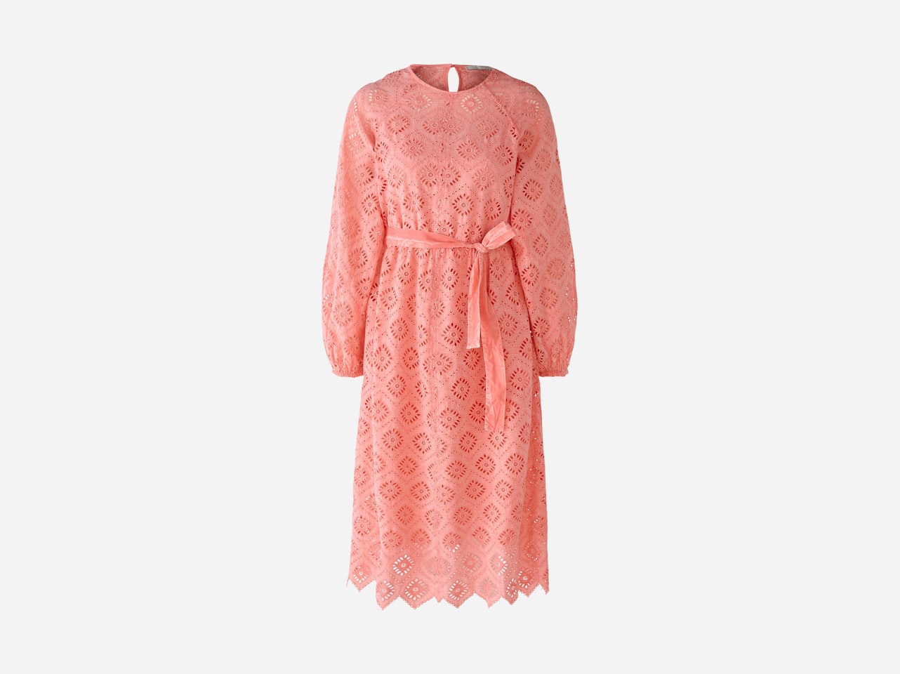 Midi Length Lace Dress slightly fitted in summery flair