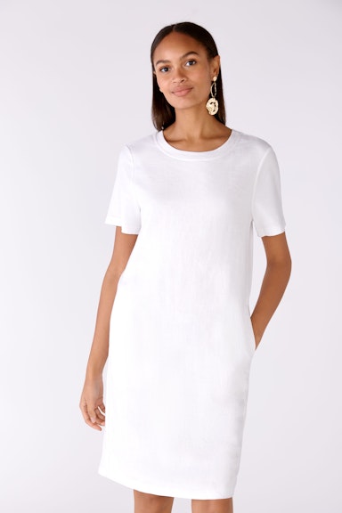 Bild 2 von Dress linen-cotton patch in optic white | Oui