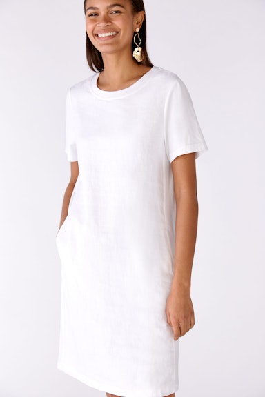 Bild 4 von Dress linen-cotton patch in optic white | Oui