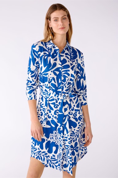 Bild 2 von Shirt blouse dress silky Touch quality in blue white | Oui