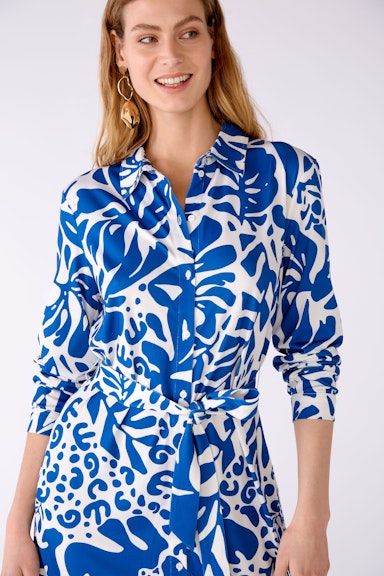 Bild 6 von Shirt blouse dress silky Touch quality in blue white | Oui
