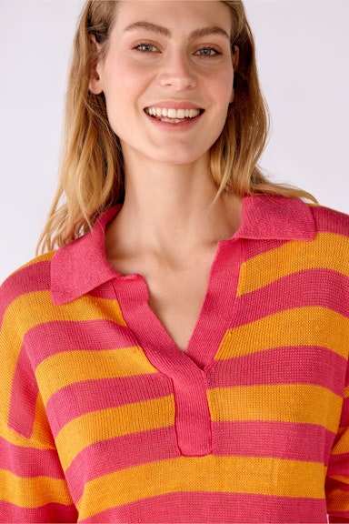 Bild 4 von Knitted jumper 100% linen in pink orange | Oui