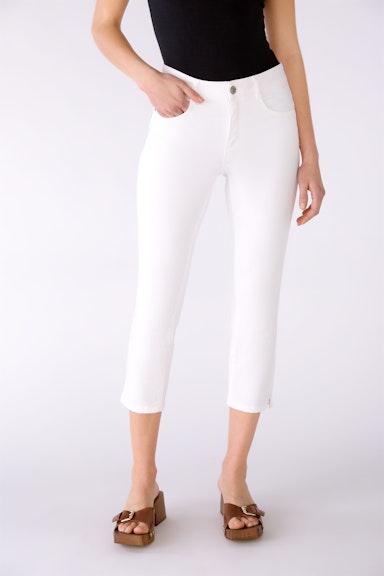 Bild 2 von Capri pants cotton stretch in optic white | Oui