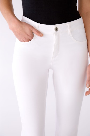 Bild 4 von Capri pants cotton stretch in optic white | Oui
