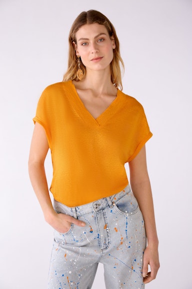 Bild 2 von T-Shirt 100% Leinen in flame orange | Oui