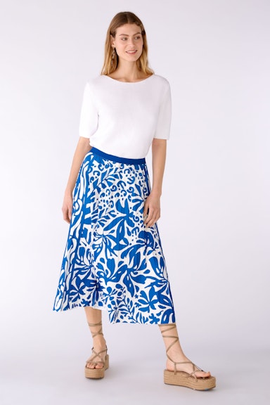 Bild 1 von Pleated skirt silky Touch quality in blue white | Oui