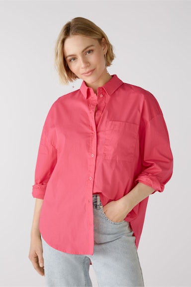 Bild 4 von Shirt blouse stretch cotton poplin in raspberry sorbet | Oui
