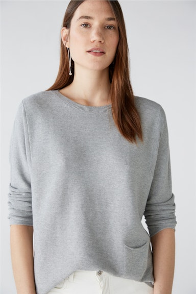 Bild 4 von KEIKO Pullover 100% Bio-Baumwolle in light grey | Oui