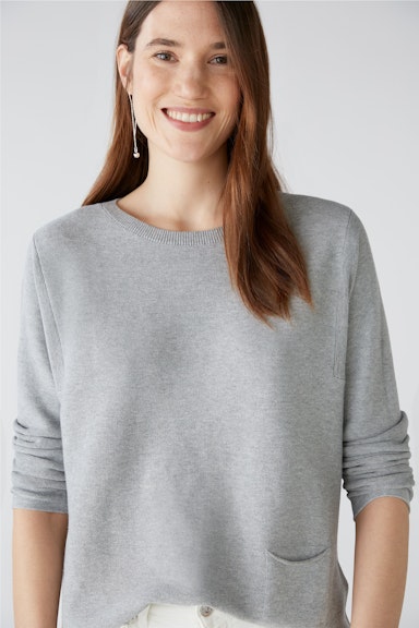 Bild 5 von KEIKO Pullover 100% Bio-Baumwolle in light grey | Oui