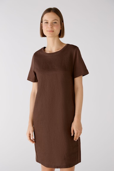 Bild 2 von Dress linen-cotton patch in chocolate fudge | Oui