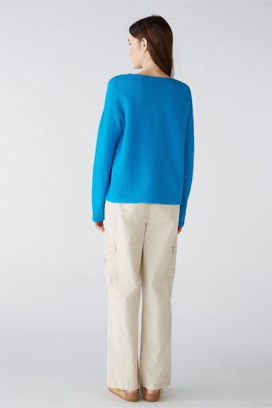 Bild 3 von KEIKO Pullover 100% Bio-Baumwolle in blue jewel | Oui