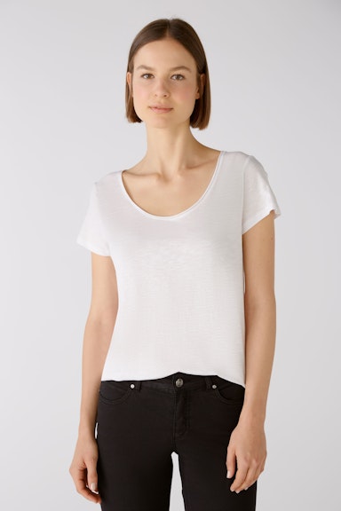 Bild 2 von T-Shirt Baumwoll-Viskosemischung in optic white | Oui
